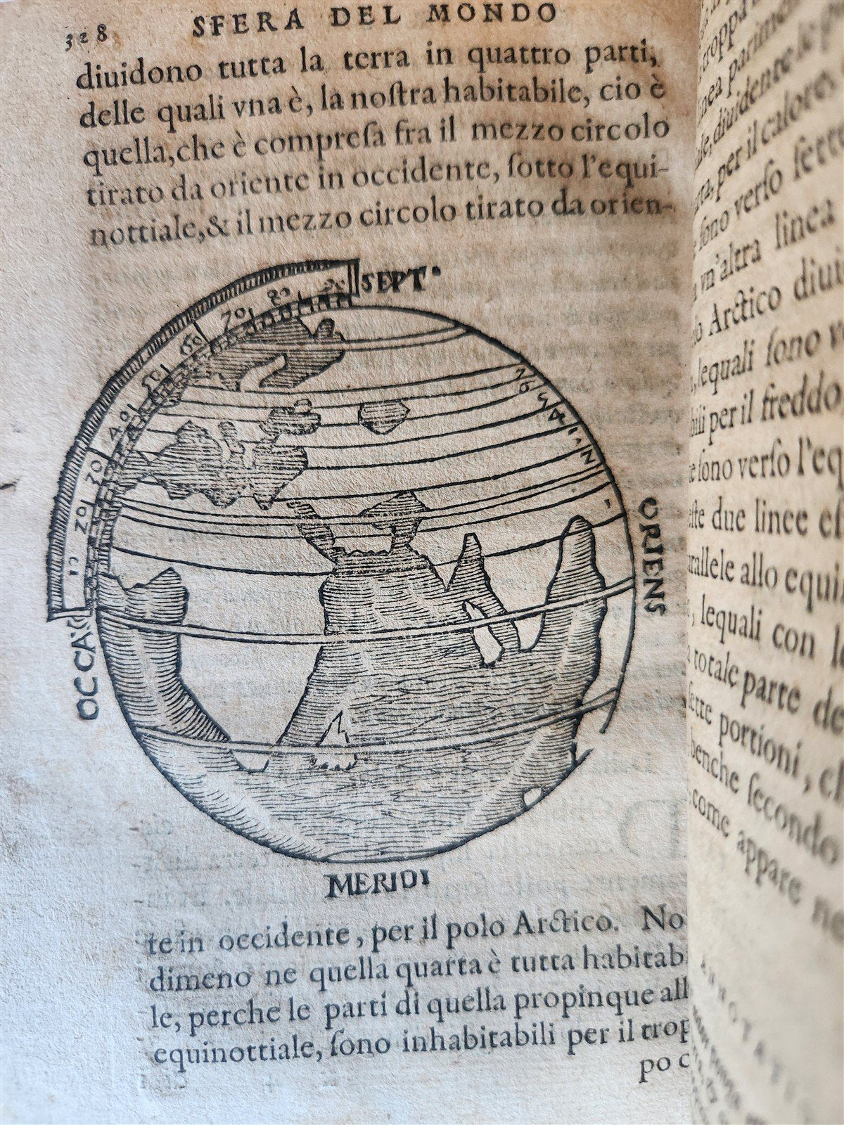 1582 ASTRONOMY LA SFERA DEL MONDO by astrologer Francesco Giuntini ANTIQUE