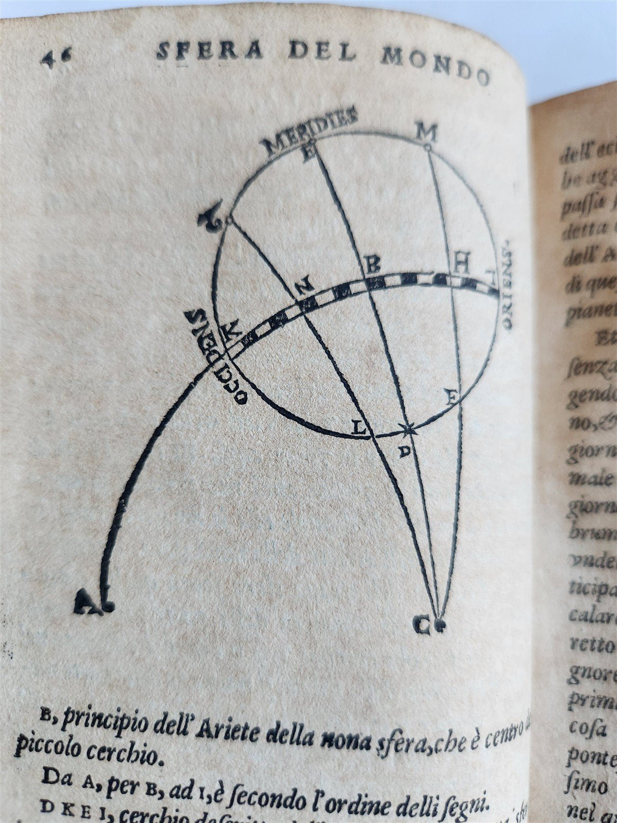 1582 ASTRONOMY LA SFERA DEL MONDO by astrologer Francesco Giuntini ANTIQUE