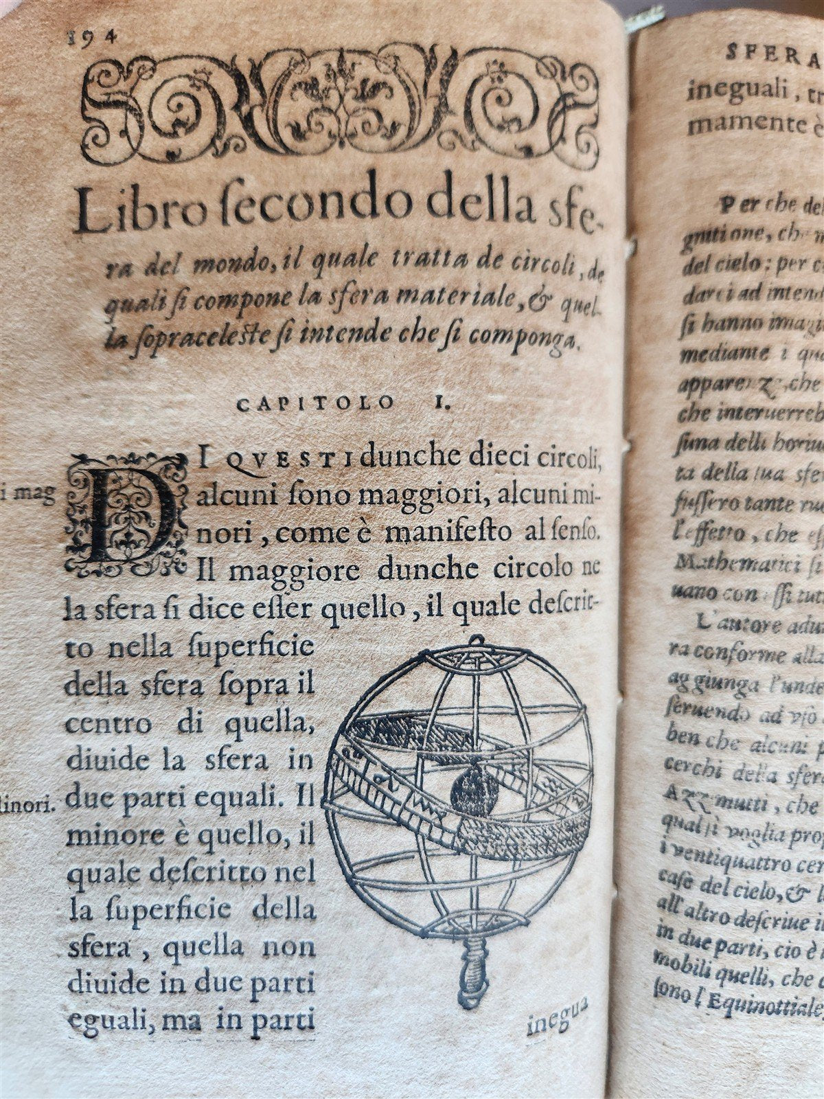 1582 ASTRONOMY LA SFERA DEL MONDO by astrologer Francesco Giuntini ANTIQUE