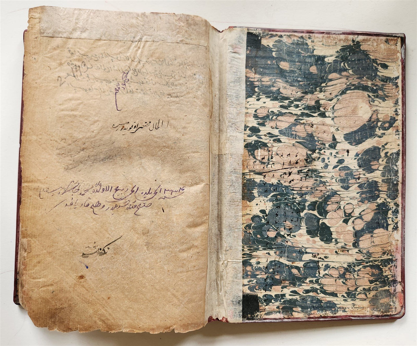 1839 ISLAMIC LAW ARABIC MANUSCRIPT antique An-Nukaya mukhtasar al-Wiqayah