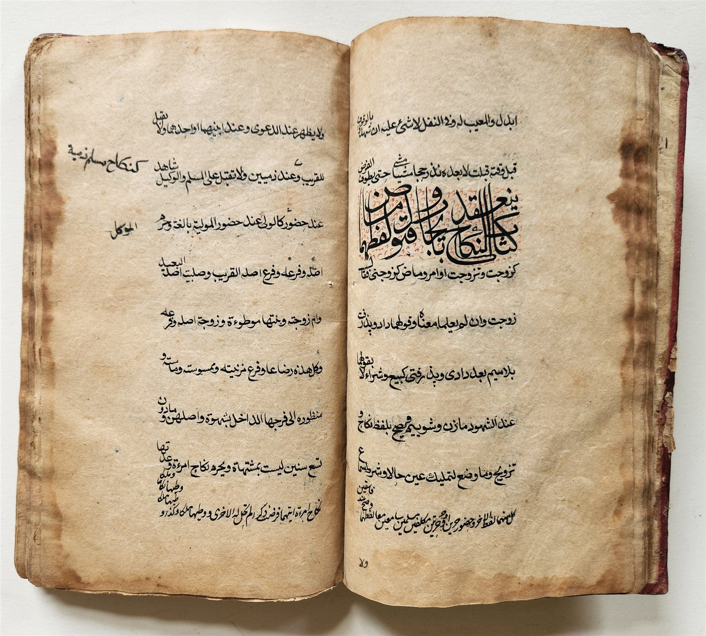 16th-17th century ISLAMIC LAW MANUSCRIPT in ARABIC antique SHARIA FIQH