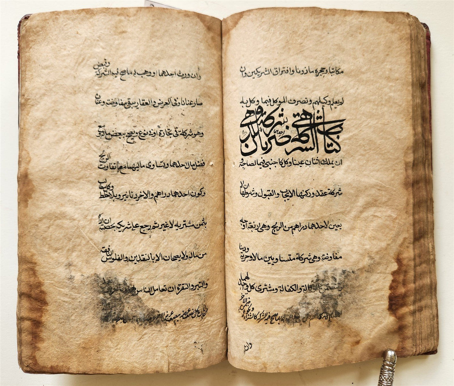 16th-17th century ISLAMIC LAW MANUSCRIPT in ARABIC antique SHARIA FIQH