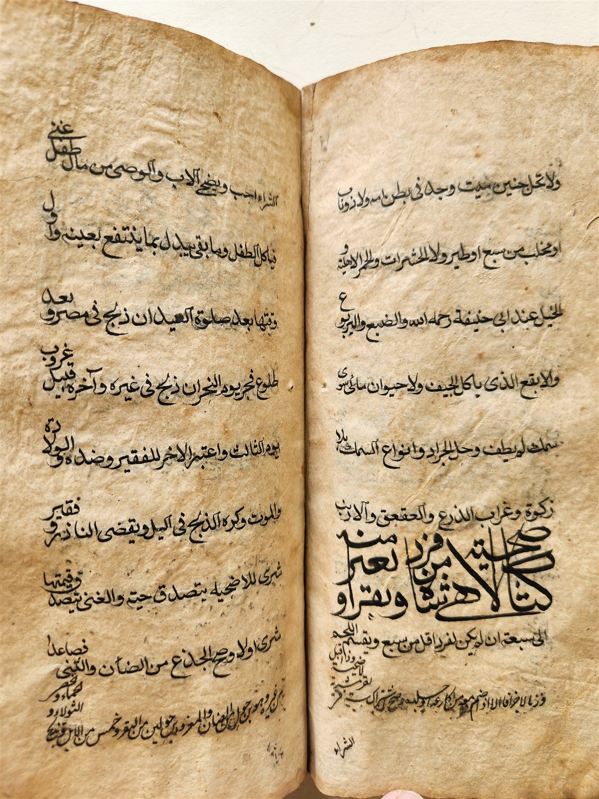 16th-17th century ISLAMIC LAW MANUSCRIPT in ARABIC antique SHARIA FIQH