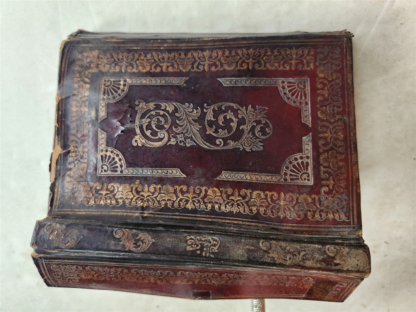 1877 KORAN MANUSCRIPT antique QURAN illuminated