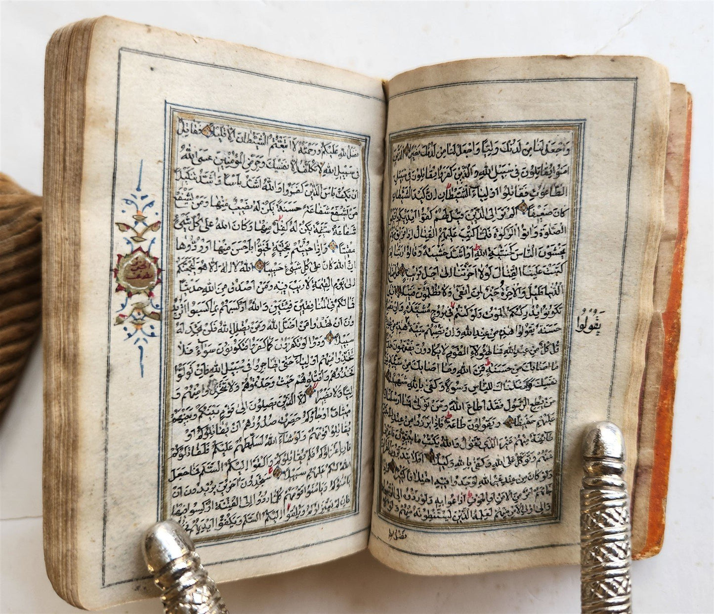 KORAN MANUSCRIPT 19th CENTURY antique QURAN book HAND WRITTEN