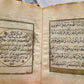 19th CENTURY MANUSCRIPT KORAN in OTTOMAN TURKISH LANGUAGE antique ILLUMINATED