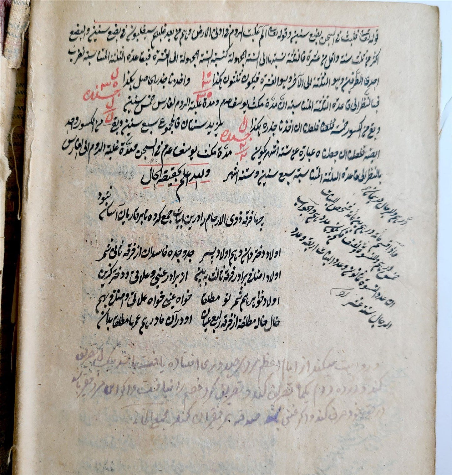 19th CENTURY ARABIC MANUSCRIPT MATH BOOK antique MATHEMATICS