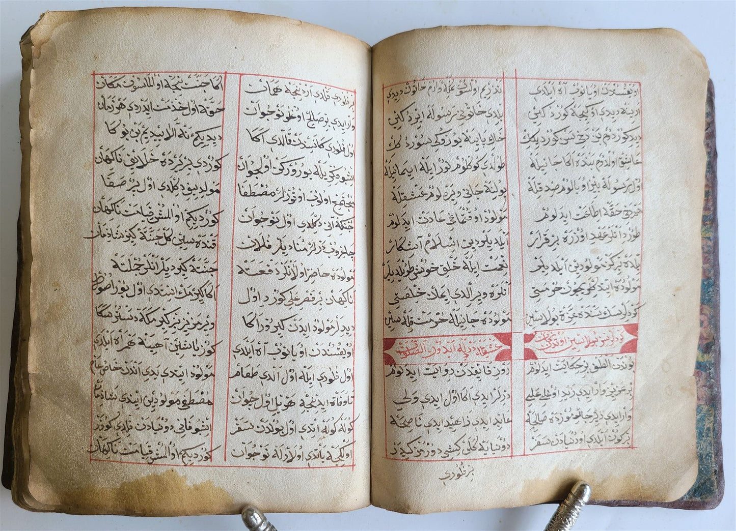 19th century OTTOMAN TURKISH MANUSCRIPT ISLAMIC POETRY ILLUMINATED BOOK antique