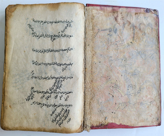 19th century ARABIC MANUSCRIPT ISLAMIC LAW BOOK antique