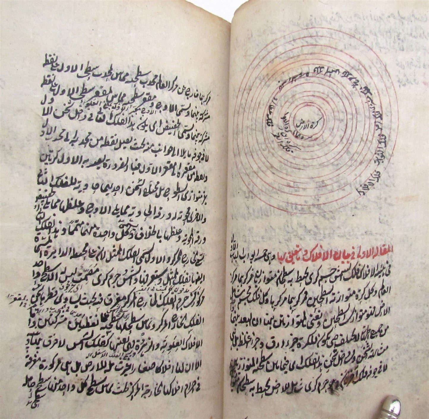 19th CENTURY ARABIC MANUSCRIPT antique ASTRONOMY ILLUSTRATED rare