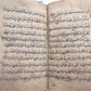 KORAN early 19th CENTURY ARABIC MANUSCRIPT antique ISLAMIC QURAN HAFTIAK