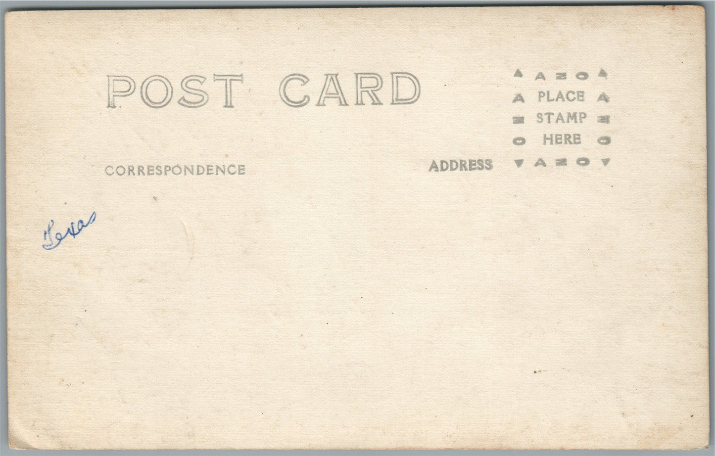 TEXAS STREET SCENE ANTIQUE REAL PHOTO POSTCARD RPPC
