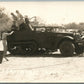 FORT BLISS TX MILITARY CAR VINTAGE REAL PHOTO POSTCARD RPPC