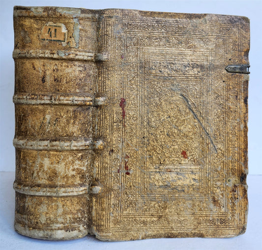 1578 BIBLE in LATIN OLD TESTAMENT ANTIQUE 16th CENTURY PIGSKIN BOUND L. OSIANDER