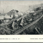 TRAIN WRECK AT MARTINS CREEK NJ April 1911 ANTIQUE POSTCARD