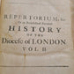 1708 HISTORY of DIOCESE of LONDON 2 FOLIO VOLUMES ILLUSTRATED antique