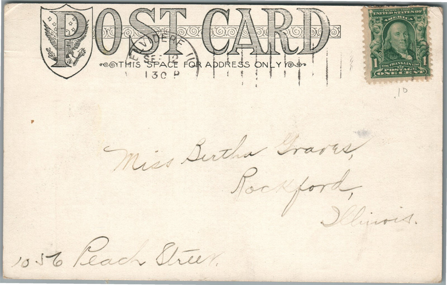 BELVIDERE IL M.E. CHURCH ANTIQUE POSTCARD