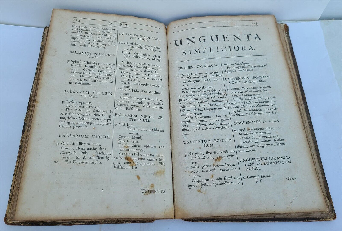 1721 PHARMACOPEIA in ENGLISH antique FOLIO