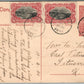 BELGIAN CONGO ANTIQUE POSTCARD w/ STAMPS