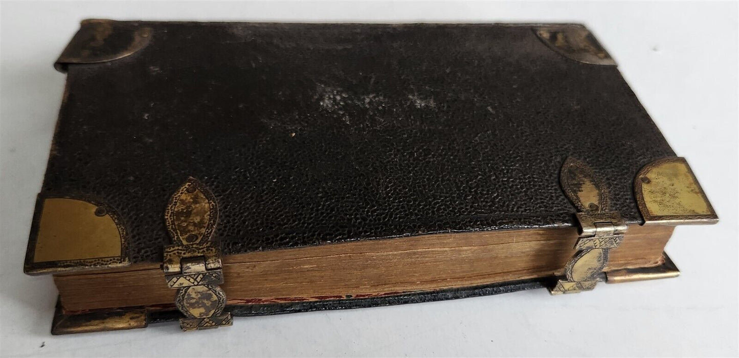 1680 BIBLE in ENGLISH OLD TESTAMENT antique KING JAMES VERSION w/ metal clasps