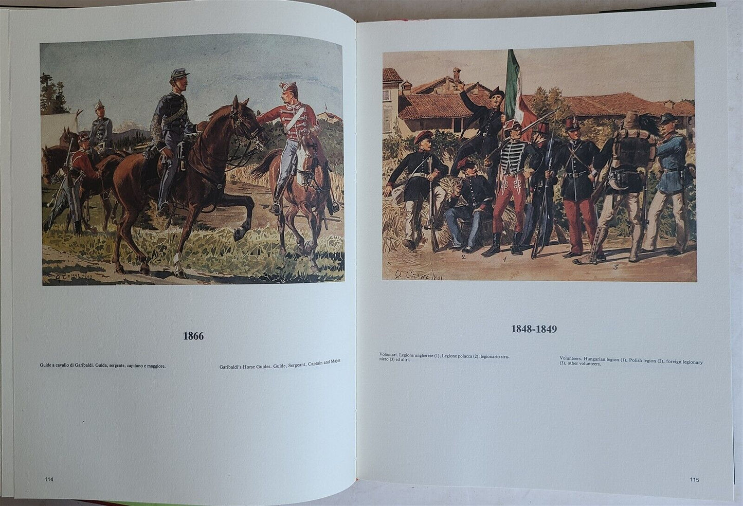 1987 IL SOLDATO ITALIANO DEL RISORGIMENTO antique ILLUSTRATED FOLIO