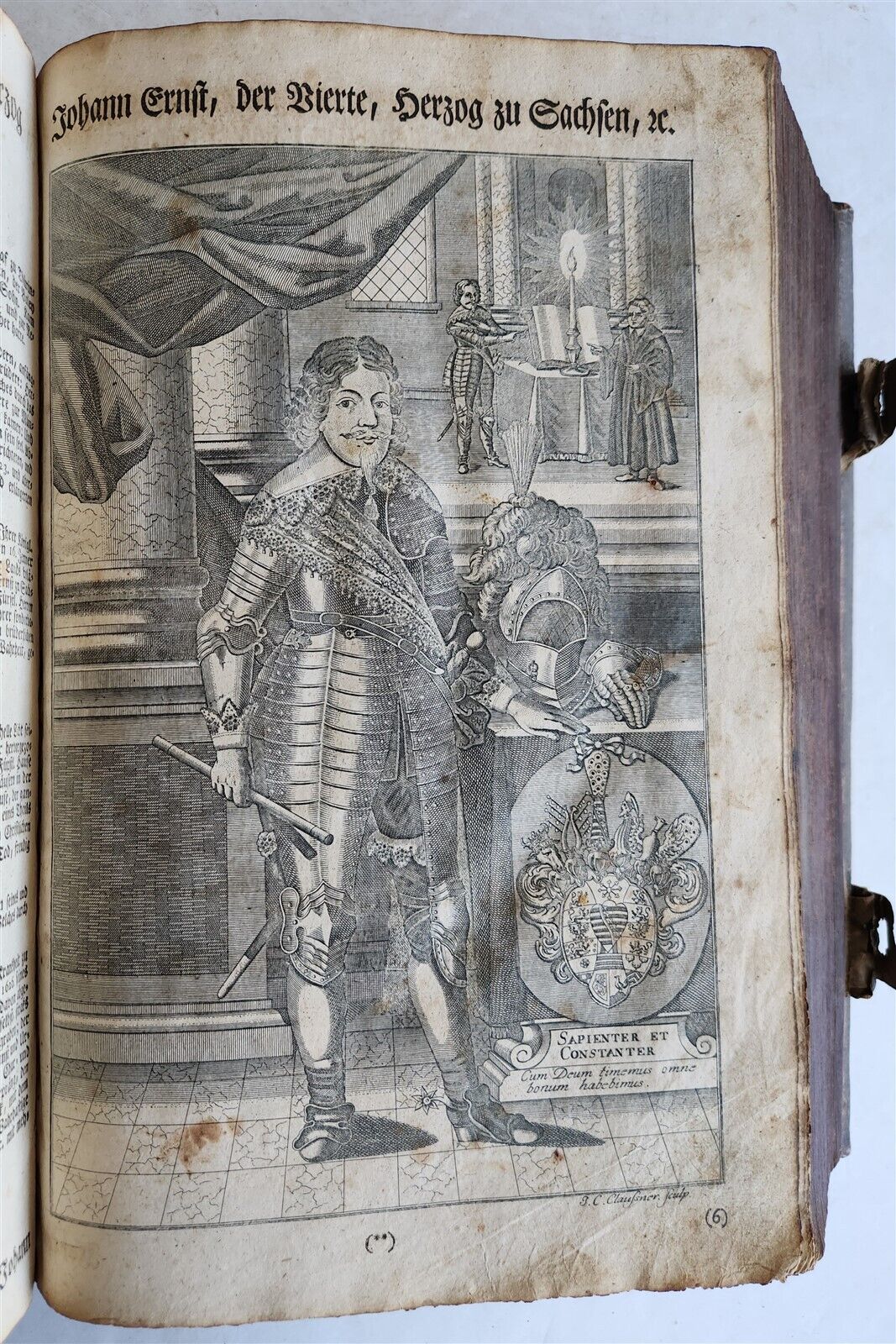 1788 BIBLE in GERMAN ILLUSTRATED antique MASSIVE PIGSKIN BOUND FOILIO