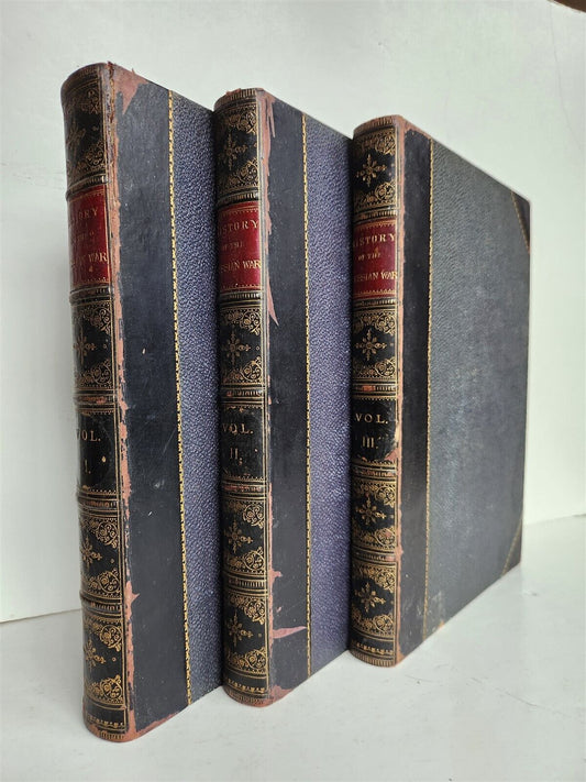 1855 HISTORY of the WAR WITH RUSSIA by HENRY TYRELL 3 VOLS antique ILLUSTRATED