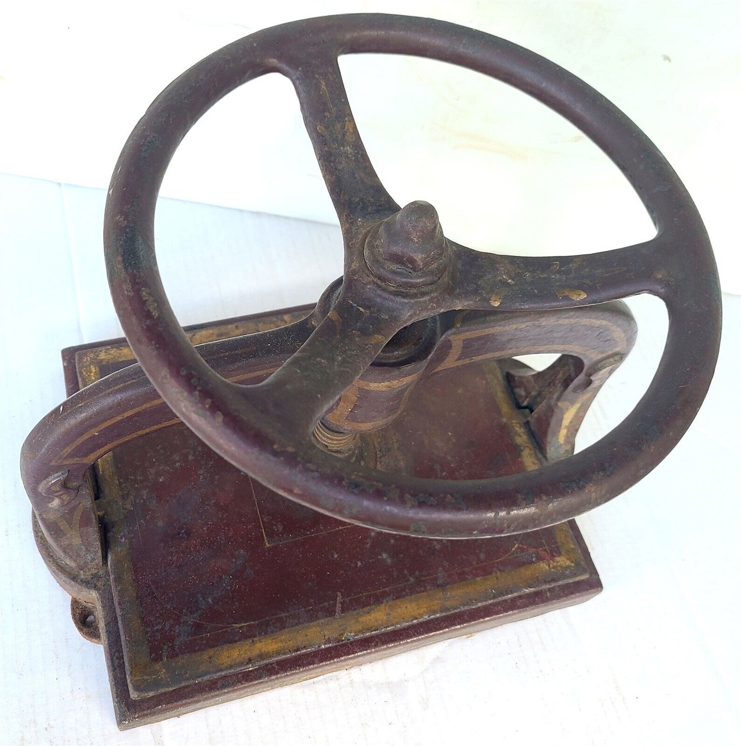 CAST IRON BOOK PRESS antique BOOKBINDING VICTORIAN 19th century