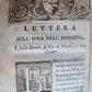 1721 LETTERE DI RELIGIONE e DI METAFISICA FRANCESCO di SALIGNAC antique VELLUM