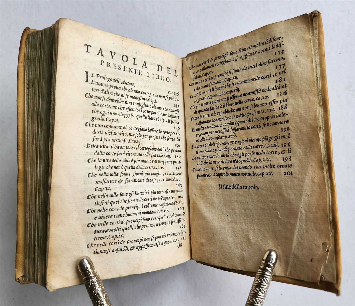 1581 ANTONIO GUEVARA Doctrine of the Courtiers ANTIQUE vellum binding 16 century