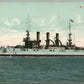 USS VERMONT SHIP ANTIQUE POSTCARD