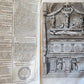 1677 LIVES of ROMAN POPES 4 FOLIO VOLUMES FULLY ILLUSTRATED antique in LATIN