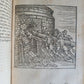 1592 MILITARY HISTORY FULLY ILLUSTRATED antique PLANTIN De re militari libri IV