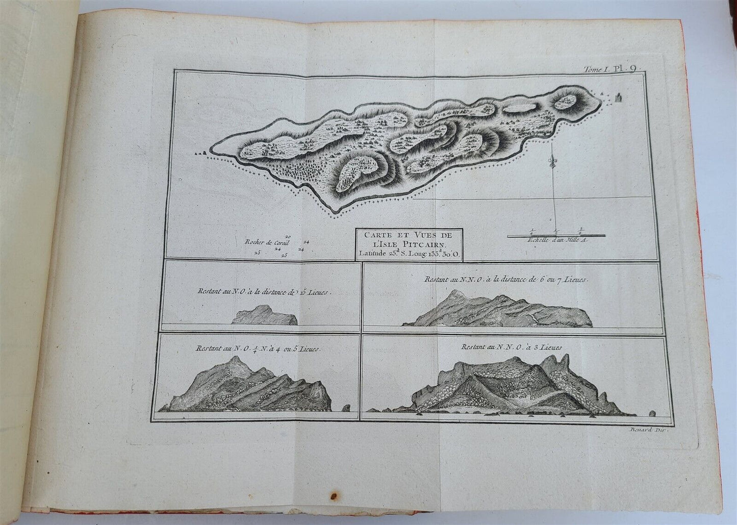 1774 VOYAGES of CAPTAIN COOK 4 vols plus ILLUSTRATED ATLAS antique in FRENCH