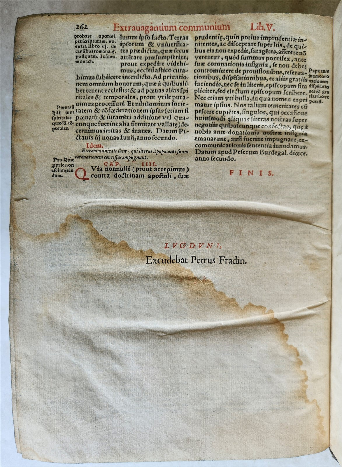 1559 LAW BOOK in LATIN Sextus liber decretalium antique 16th CENTURY