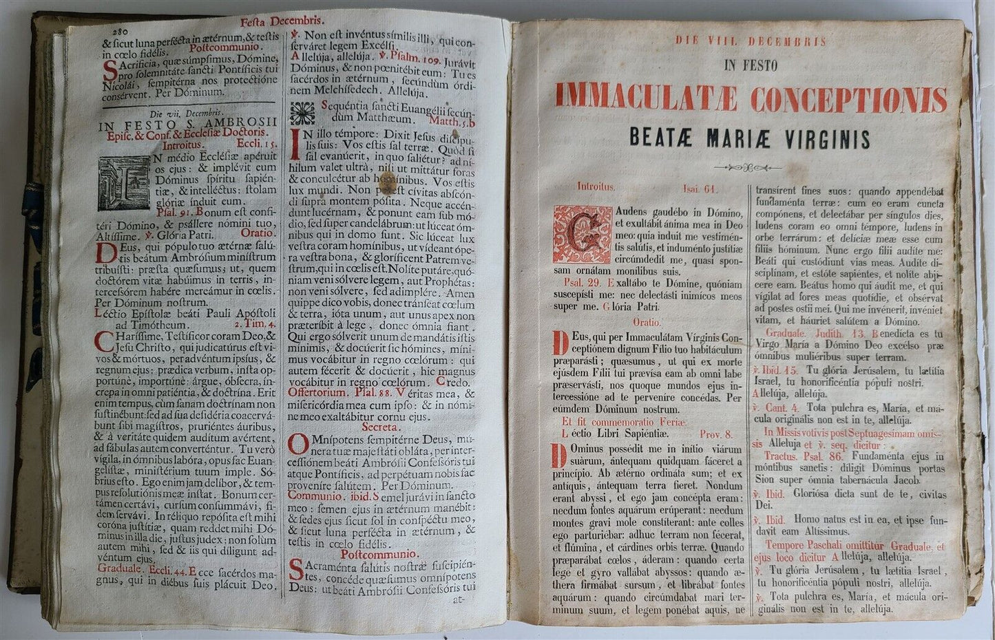 1741 MISSALE ROMANUM antique FOLIO