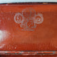 RUSSIAN 19th cent antique LACQUER BOX VISHNYAKOV MANUFACTURE TEA PARTY w/SAMOVAR