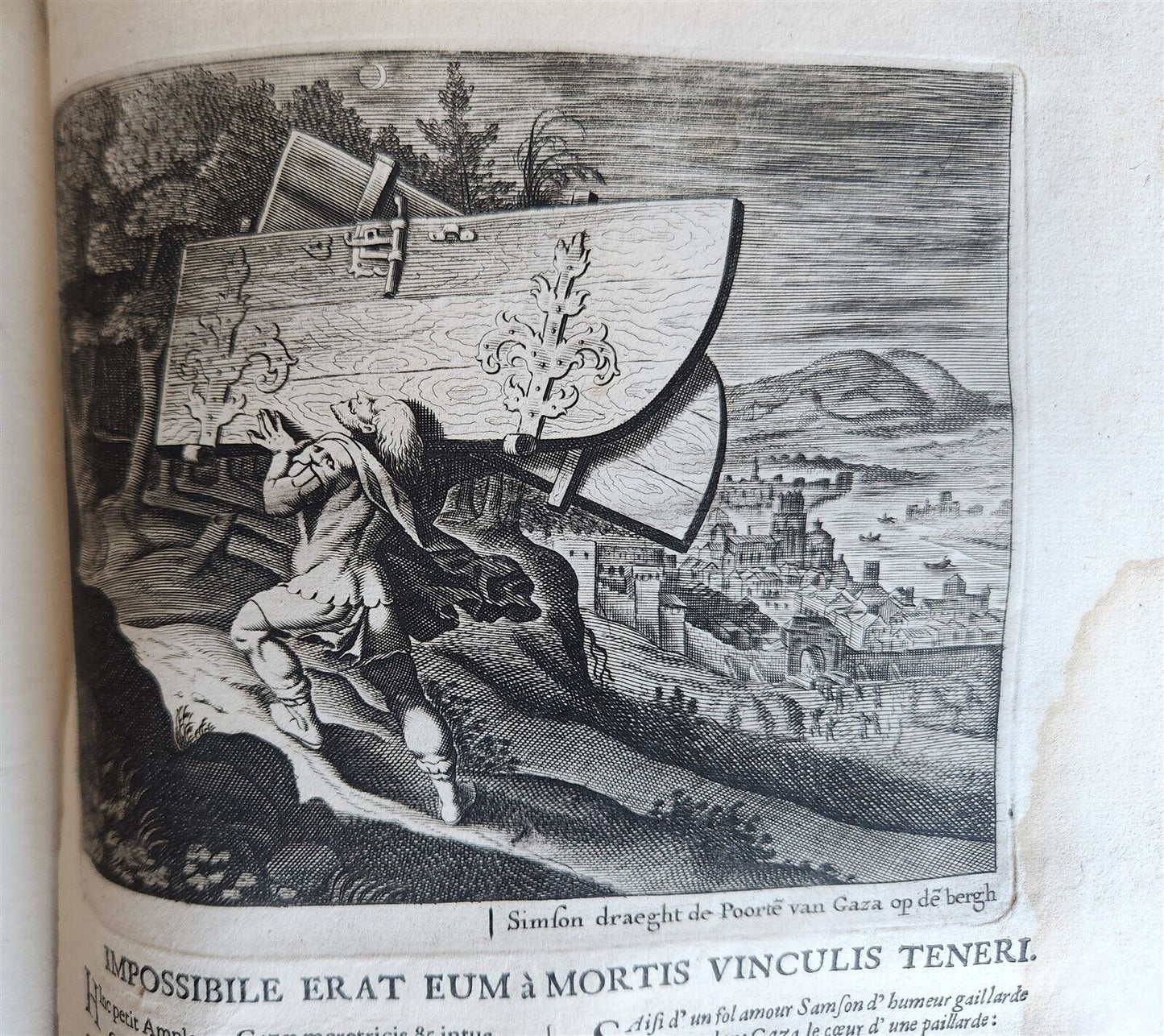 1659 FIGURES OF THE BIBLE in DUTCH antique ILLUSTRATED w/ 233 ENGRAVINGS vellum