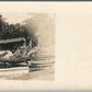 ROCHESTER NY BOAT LANDING ANTIQUE REAL PHOTO POSTCARD RPPC