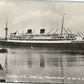 STEAMSHIP JOHAN VAN OLDENBARNEVELT VINTAGE REAL PHOTO POSTCARD RPPC