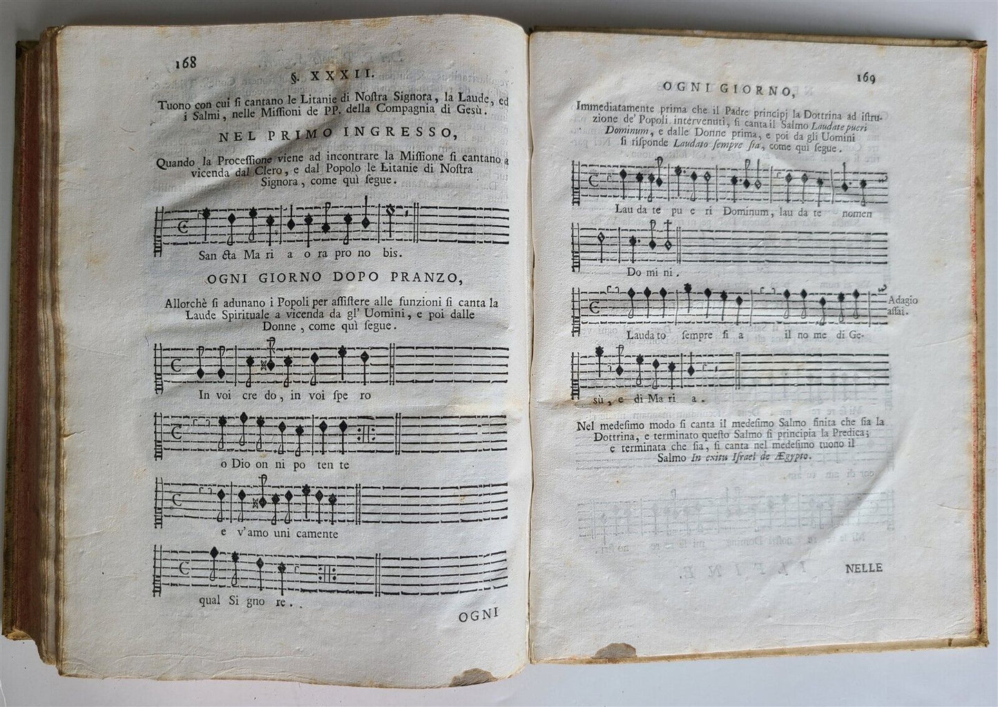 1765 QUARESIMALE DEL PADRE PAOLO SEGNERI antique VELLUM BOUND in Italian