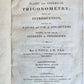 1810 TREATISE on PLANE & SPHERICAL TRIGONOMETRY ILLUSTRATED antique