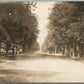 THIENSVILLE WI STREET SCENE ANTIQUE REAL PHOTO POSTCARD RPPC