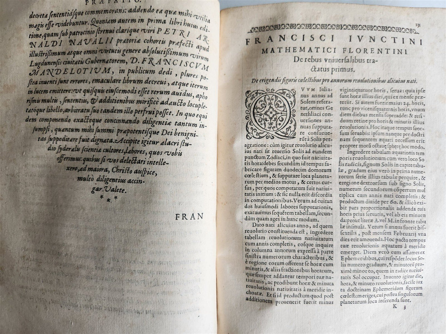1575 SPECULUM ASTROLOGIAE by Francesco Giuntini ASTRONOMY ASTROLOGY antique