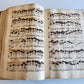1725 MUSICAL MANUSCRIPT antique AMAZING PIGSKIN BOUND IMPERIAL FOLIO