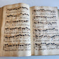 1725 MUSICAL MANUSCRIPT antique AMAZING PIGSKIN BOUND IMPERIAL FOLIO
