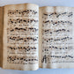 1725 MUSICAL MANUSCRIPT antique AMAZING PIGSKIN BOUND IMPERIAL FOLIO