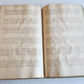 1725 MUSICAL MANUSCRIPT antique AMAZING PIGSKIN BOUND IMPERIAL FOLIO