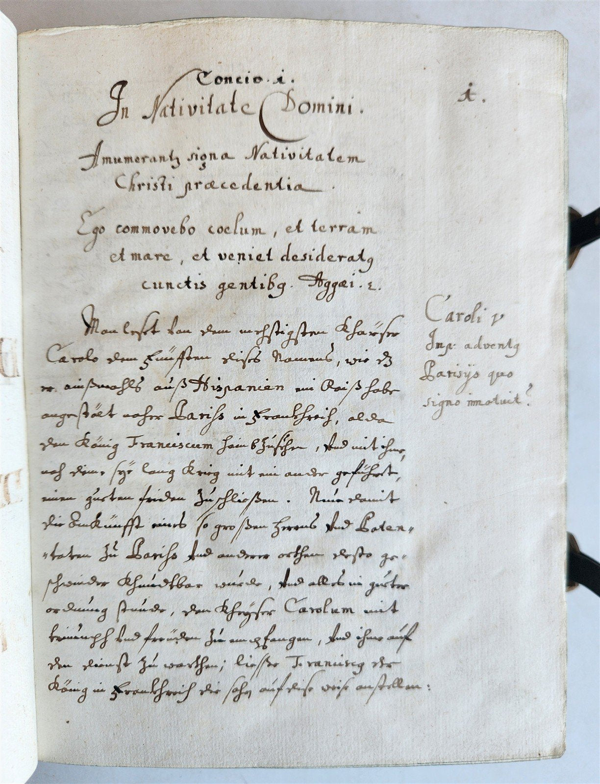 1684 MANUSCRIPT - SERMONS antique PIGSKIN BOUND by Philipp Jacob Franz AUSTRIA