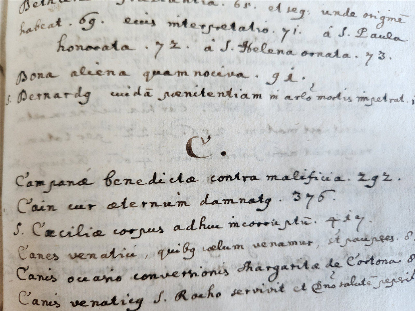 1684 MANUSCRIPT - SERMONS antique PIGSKIN BOUND by Philipp Jacob Franz AUSTRIA